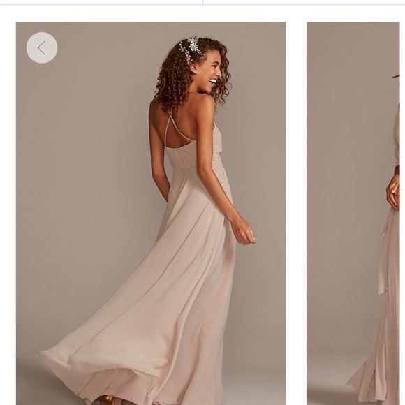 Dusty Blue Bridesmaid Dress - Picture 5 of 6